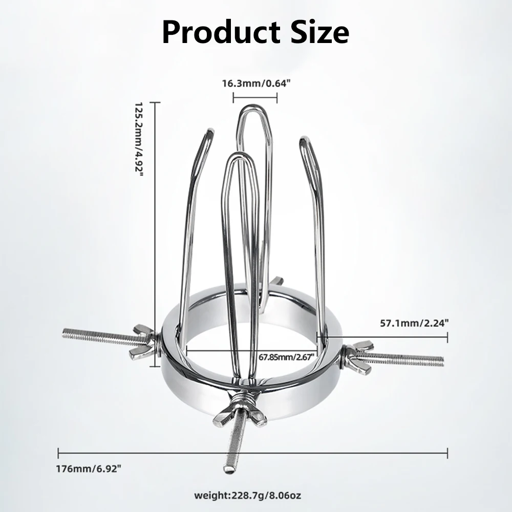 BDSM Sex Toys Extreme Anal Spreader Anus Vaginal Dilator Butt Plug Ass Expander Speculum Chastity Device For Women Men Gay