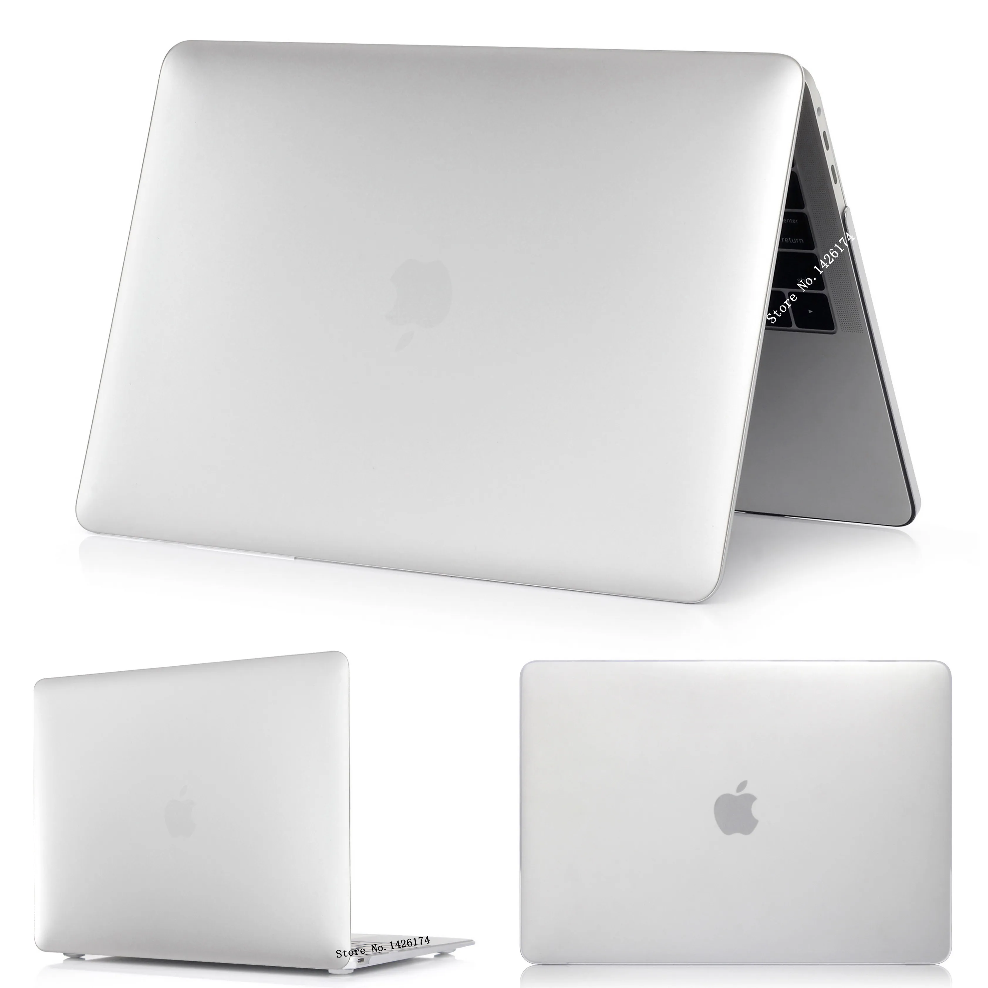 Matte Transparent Кристальный \ матовый чехол для Apple Macbook Air Pro retina 11 12 13 15 дюймов сумка для ноутбука, для нового Mac book Air Pro 13,3 чехол A1932+ подарок - Цвет: Matte Transparent