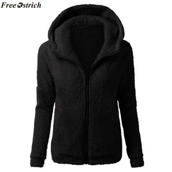 

SAGACE 2019 Winter wool Coat Women Faux Fur Coat Jacket Thick Warm Fake Fleece Jacket Fluffy Jackets Plus Size 4XL Overcoat