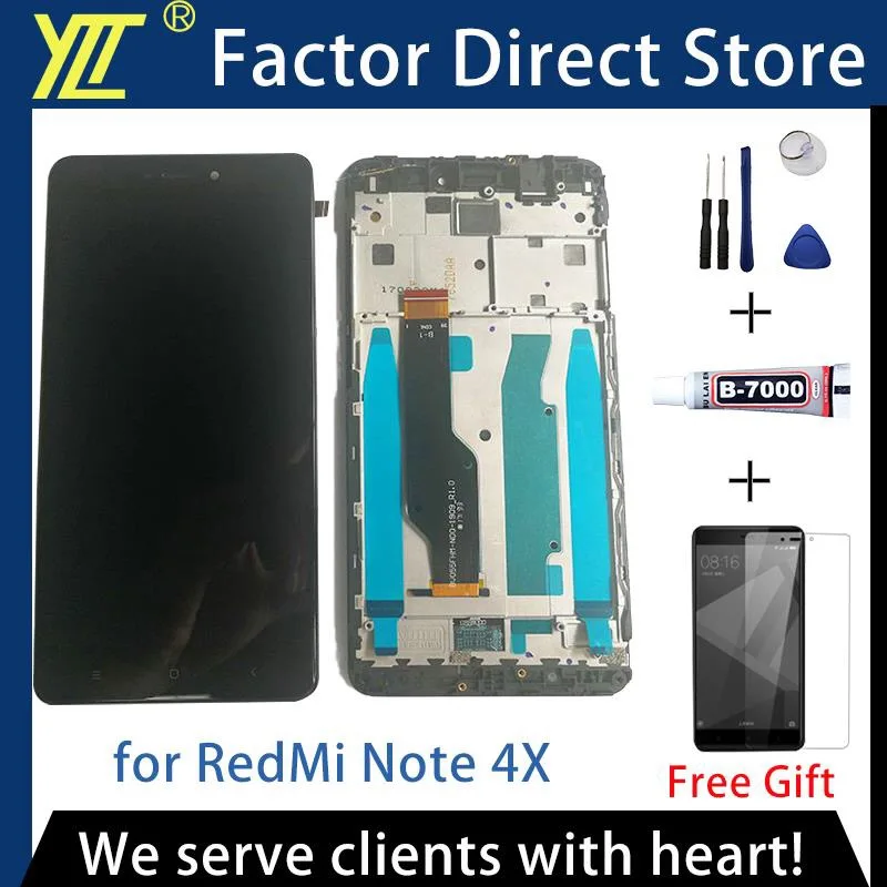 

AAA+++ Quality LCD+Frame For Redmi Note 4X LCD Display Screen for Redmi Note 4 Global Version LCD Only For Snapdragon 625