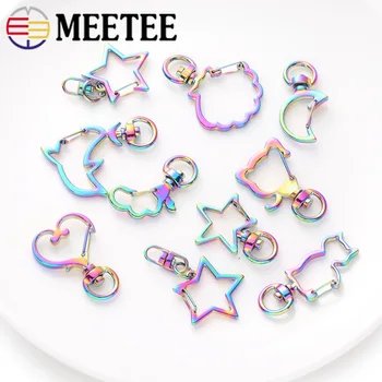 

10/20pcs 8mm Colored Metal Buckles for Keychain Lobster Clasp Hooks Key Ring Trigger Clips Clasps DIY Hardware Accessories BF020