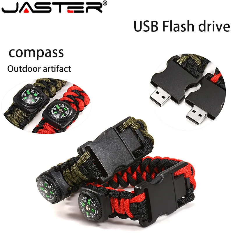 JASTER популярный нейлоновый Браслет USB с компасом флэш-накопитель SB 2 0 ручка