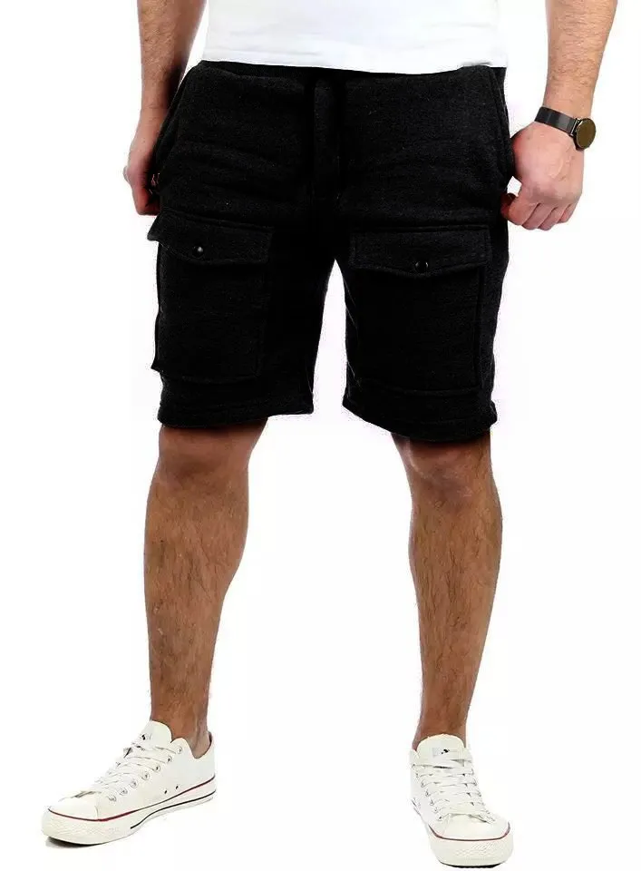 Мужские шорты с большим карманом, летние спортивные тонкие Стильные Простые мужские шорты кэжуал