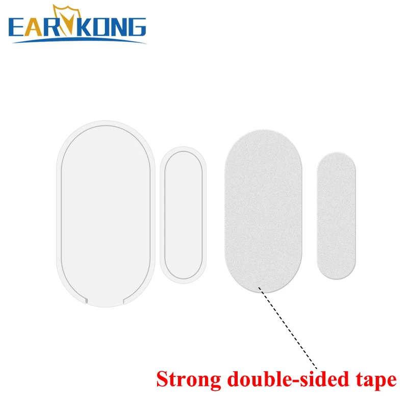 Wireless Magnetic window door detector 433MHz Built-in antenna For GSM Home Burglar Security Alarm System