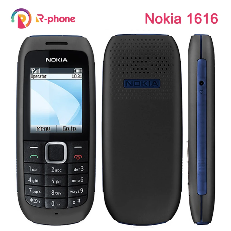 Nokia-teléfono móvil 1616 renovado, GSM, desbloqueado, buena calidad, barato, Original