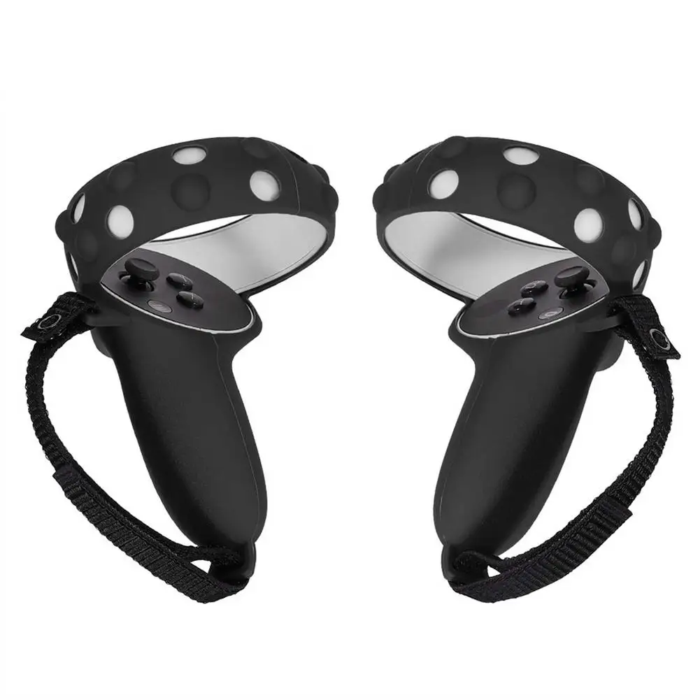 VR Accessories Controller Silicone Grip Protective Cover For Oculus Quest 2 VR Touch Controller Case With Knuckle Strap Handle		VR Accessories Controller Silicone Grip Protective Cover For Oculus Quest 2 VR Touch Controller Case With Knuckle Strap Handle 