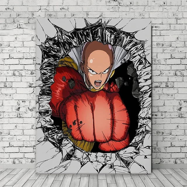 One Punch Man Original Design Anime Wall Art Print,20 x 28 Inches,No Frame  - AliExpress