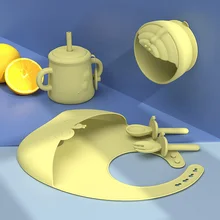Cuillère en Silicone pour l'alimentation des bébés, en forme d'escargot de dinosaure, ustensiles pour manger de la nourriture solide, formation des enfants, capacité de manipulation, vaisselle pour enfants 