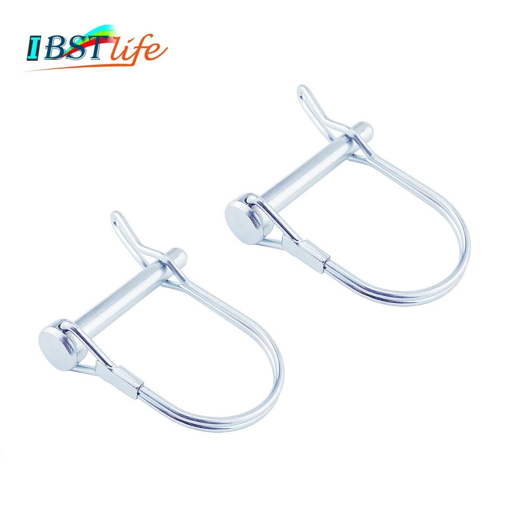 

2PCS Spring Carbon Steel PTO Pin Round Arch Wire Shaft Locking Lock Pin Safety Coupler Pin Retainer Farm Trailers Wagons Lawn