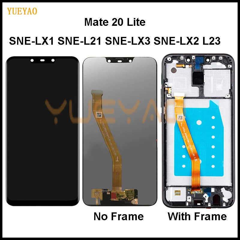 ЖК для huawei mate 20 lite ЖК-дисплей кодирующий преобразователь сенсорного экрана в сборе Замена для huawei mate 20 lite ЖК-дисплей
