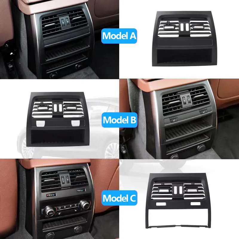 BMW 5 시리즈 Gran Turismo GT F07 528 530 535 550 2010-2017 용 업그레이드 된 신선한 에어컨 AC 벤트 그릴 커버 패널