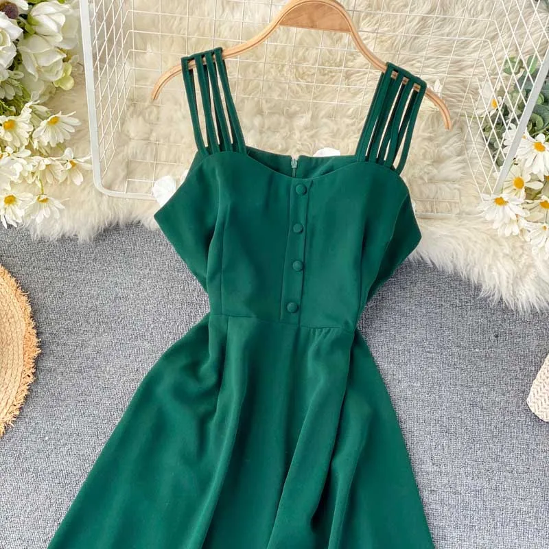 Boho сексуальное платье на тонких бретелях, летние длинные вечерние платья средней длины на каждый день, женские пляжные праздничные Элегантные платья трапециевидной формы, vestido de festa