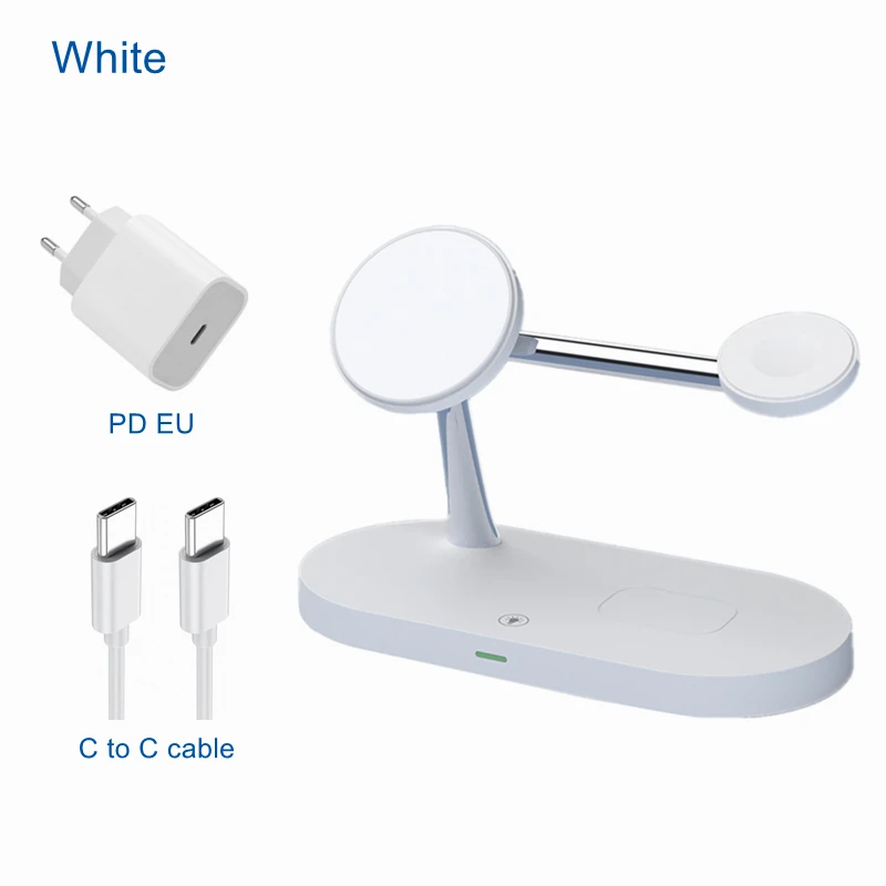 5 in 1 Magnetic Wireless Charger PD Fast Charger Holder for iPhone 12Pro Max 13 Magnetic Charge 3in1 for Apple Watch Airpods pro wallcharger Chargers