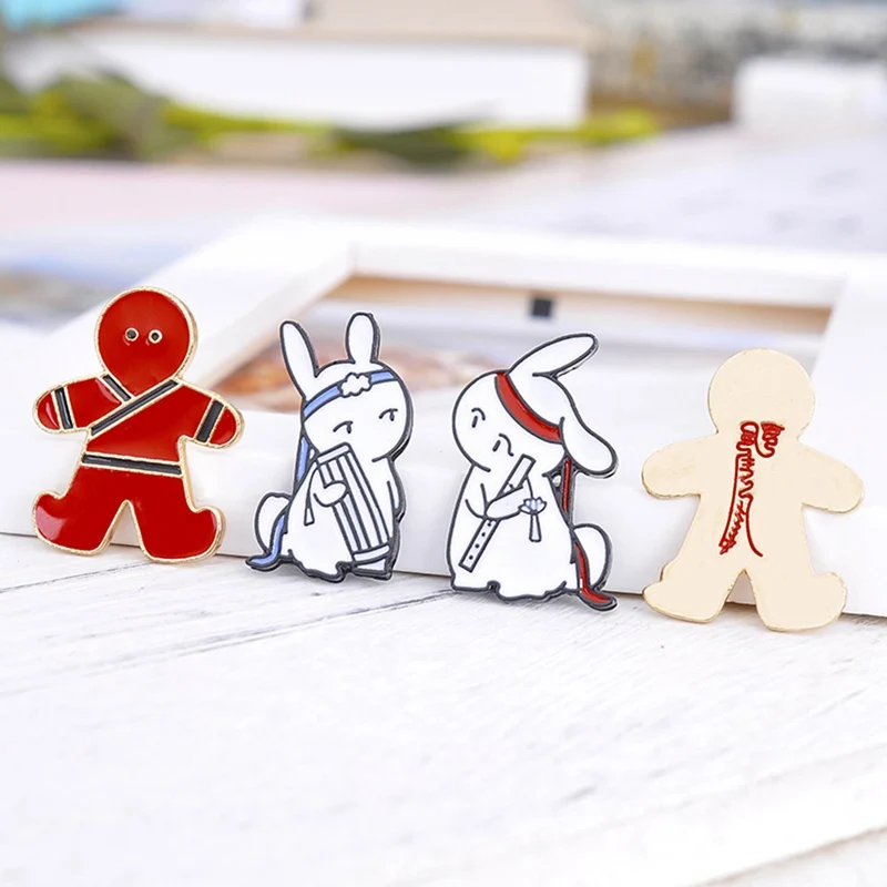 Anime Magic Ancestors Pins Founder Of Diabolism Badges Button Brooch Chest Ornament Clothing Accessoies Collection New