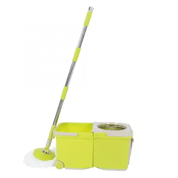 

Mop Bucket Set Automatic Drying Mop Bucket with Mop Floor Cleaning Tool Set Auto Dry Mop Bucket