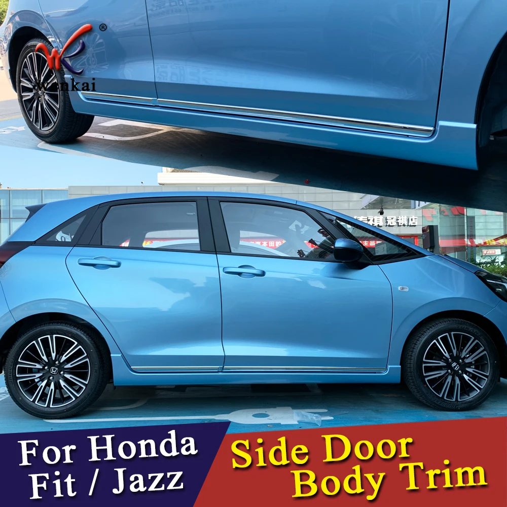 Для Honda Fit Jazz GR 2020 2021 Боковая дверь Кузов Литье отделка ABS хромированный