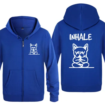 

Zipper Hoodies Men French Bulldog Anime Cartoon Mens Hoodie Fleece Long Sleeve Man's Jacket Sweatshirt Fitness Tracksuit