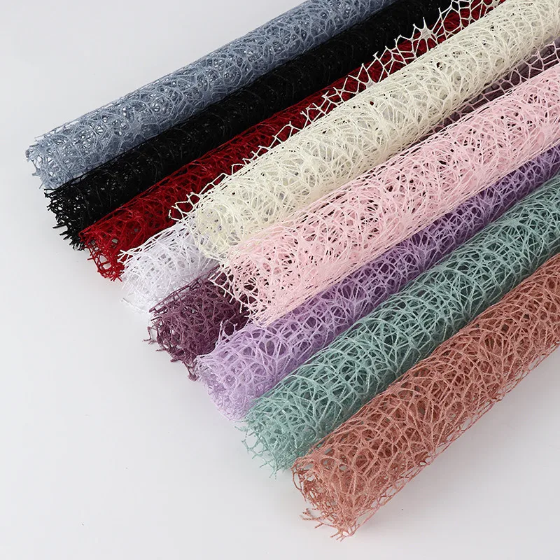 1PC Color Vintage Scrapbook Gauze DIY Handmade Tissue Paper Flowers