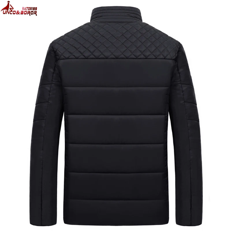 Skup UNCO   BOROR marka męskie kurtki i płaszcze Patchwork plaid projektant kurtki z polaru mężczyźni odzież wierzchnia moda zimowa odzież męska
