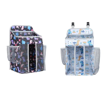

Portable Crib Organizer Baby Bed Hanging Bag for Infant Essentials Diaper Storage Cradle Bag Bedding Set Bags