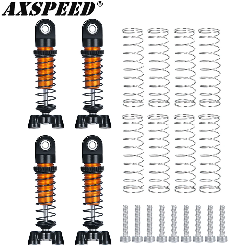 Axspeed 4Pcs Rc Ammortizzatore Per Auto Ammortizzatore Regolabile Per Kyosho Miniz 1/18 Jimny, Miniz-Jeep 1/24 Wrangler Parti Di Aggiornamento