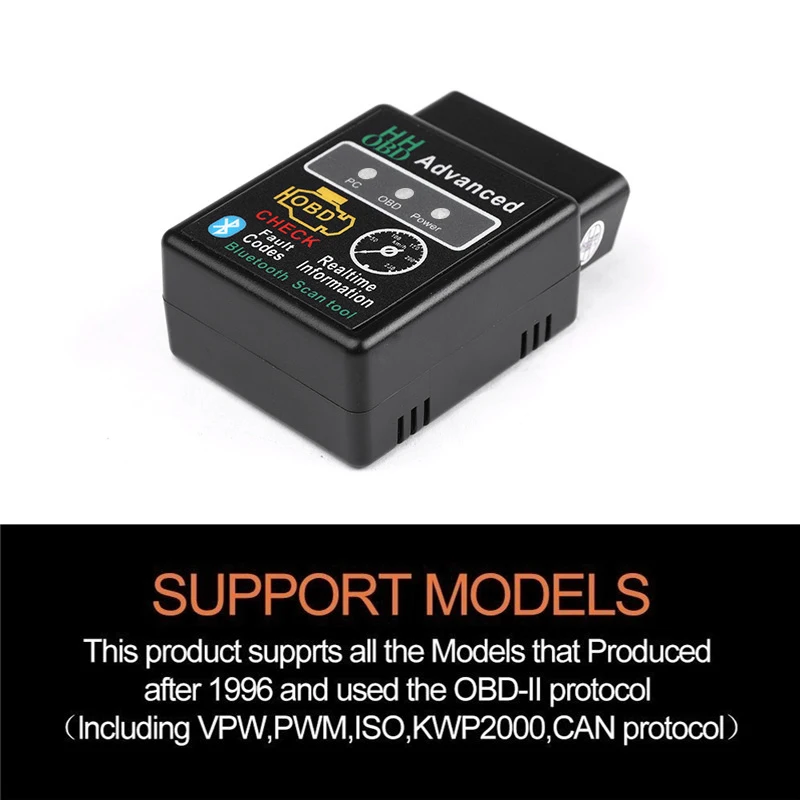 OBD ELM327 CAN BUS проверьте двигатель автомобиля Bluetooth Авто диагностический сканер инструмент OBD2 OBDII Интерфейс адаптер для Android ПК