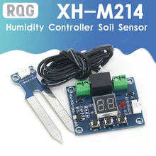 Controlador de humedad de XH-M214, módulo de Sensor de suelo 20-99% RH, sistema de riego de Control automático preciso, pantalla Digital roja