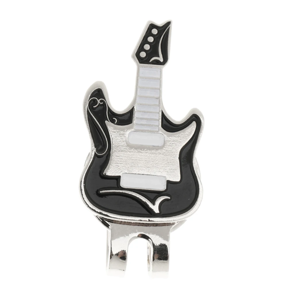 Alloy Electronic Guitar Visor Clip-on Golf Ball Marker Gift for Golfer