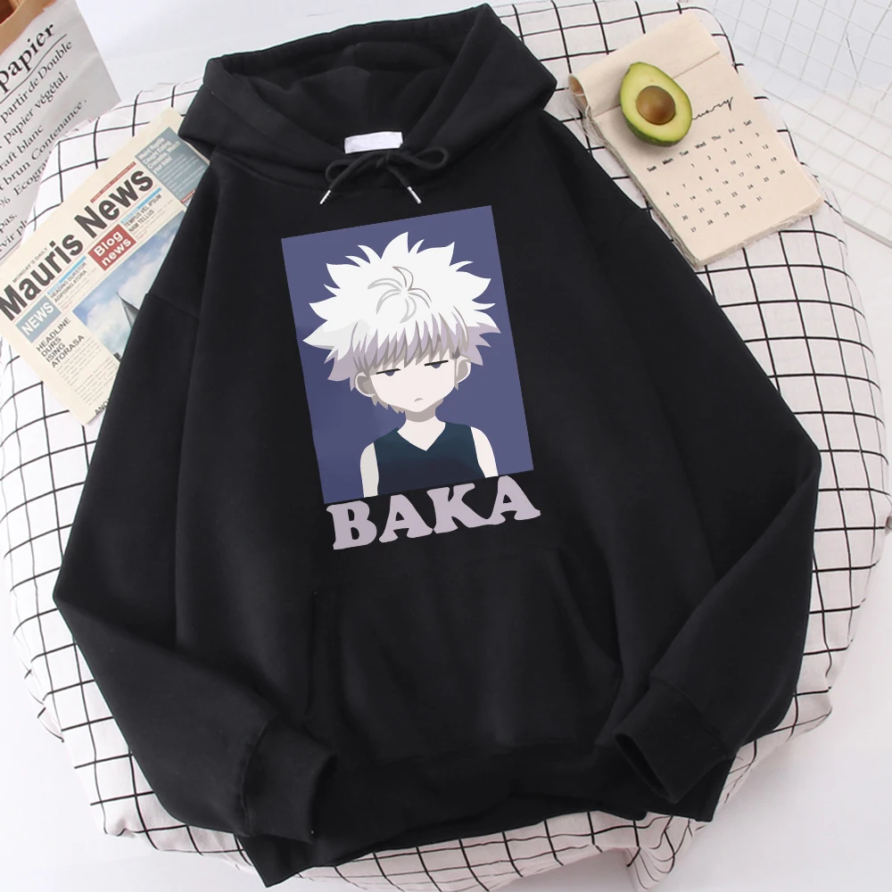Hoodies Men Sweatshirts Streetwear Baka Harajuku Anime HUNTERHUNTER Fashion Long-Sleeves