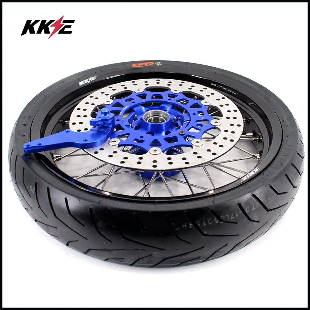 3 5/4 25 Spoked Super moto Wheels CST обод шины Набор для HUSABERG FE FC 250 350 450 501 2004 2014 Supermotard диски