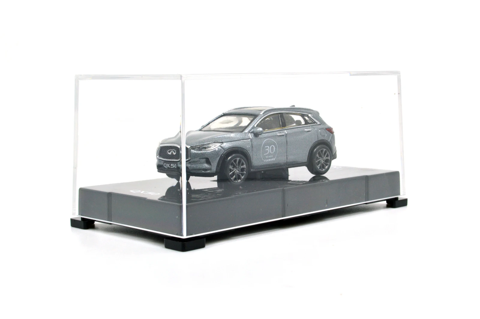 Модель Paudi 1/64 1: 64 масштаб Infiniti QX50 серый 30 лет вперед литье под давлением игрушечный автомобиль авторизованный детские игрушки