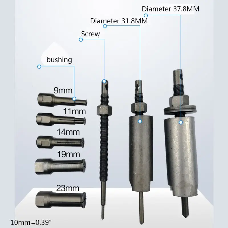 Kit d'extraction de roulement intérieur de Moto, Ensemble d'outils 9-23 mm