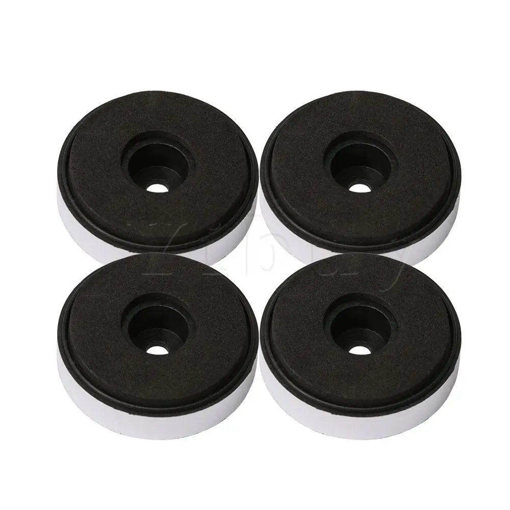 

Yibuy 4x Silver Plastic Speaker Isolation Feet Pad 40mm for HIFI CD DVD Player