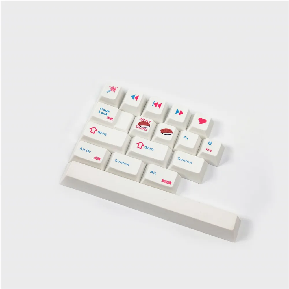 Japonês Sushi Keycaps Teclado Mecânico Keycap Cereja Perfil Pbt Chave Tampa Tintura Sublimação Retro 7u - Imagem 5