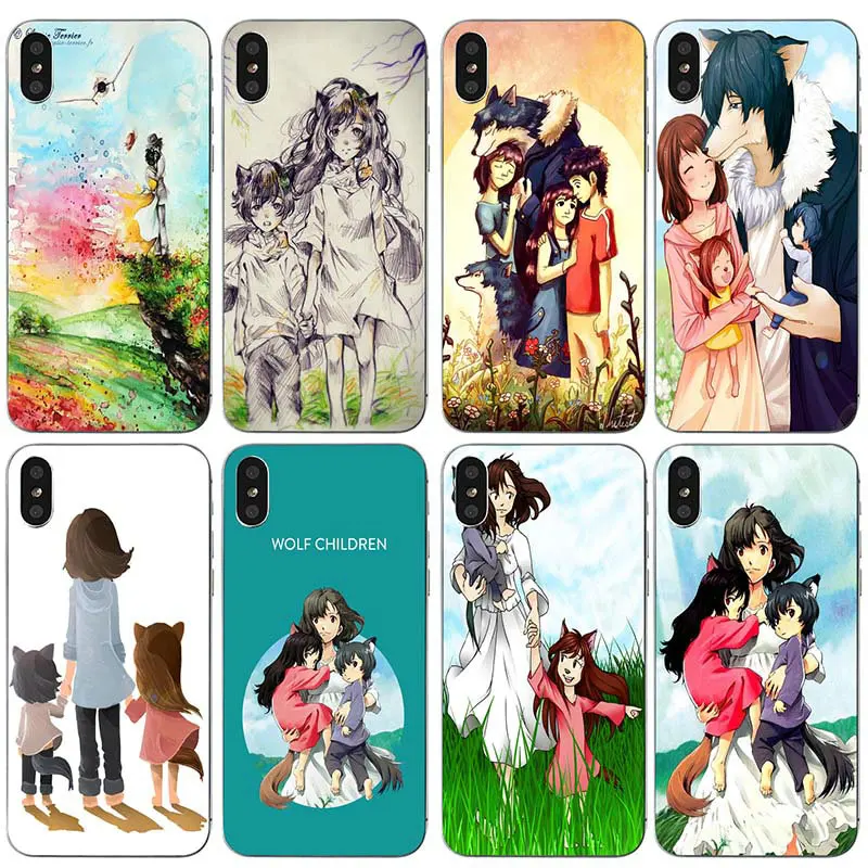 Детские мягкие силиконовые чехлы из ТПУ с изображением волка Yuki для iPhone 7 Plus 6 6S 6s 5