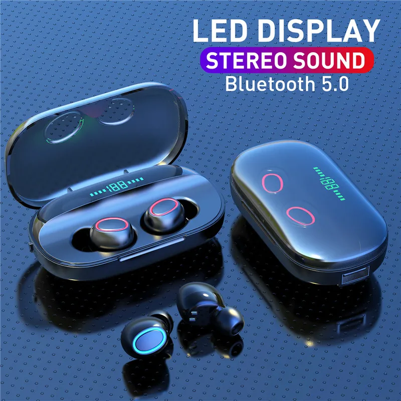 

Tkey X1 8D TWS Bluetooth 5.0 Earphones Cinema HD Surround Stereo Noise Cancelling 2000mAh Power With Mic Wireless Earphone