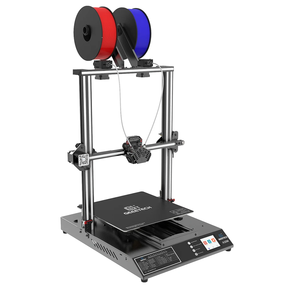 GEEETECH A30M 3d принтер Смешанная цветная печать Бесшумная Высокая точность 320*320*420 мм ³ сенсорный экран более длительный срок службы датчик накаливания FDM