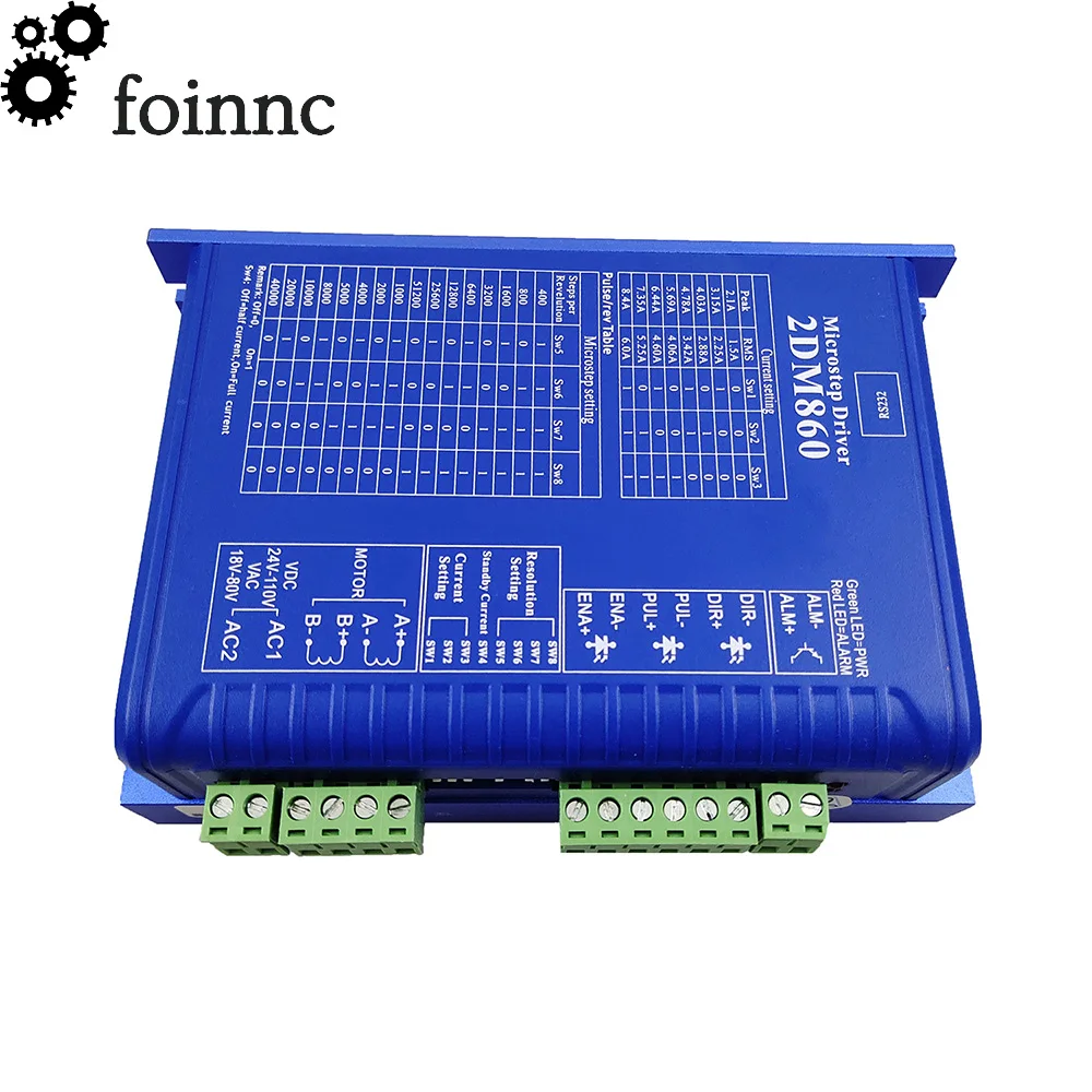

CNC nema23/34 two-phase digital stepper motor driver 2DM860 mach3 engraving machine CNC system stepper motor driver JMC