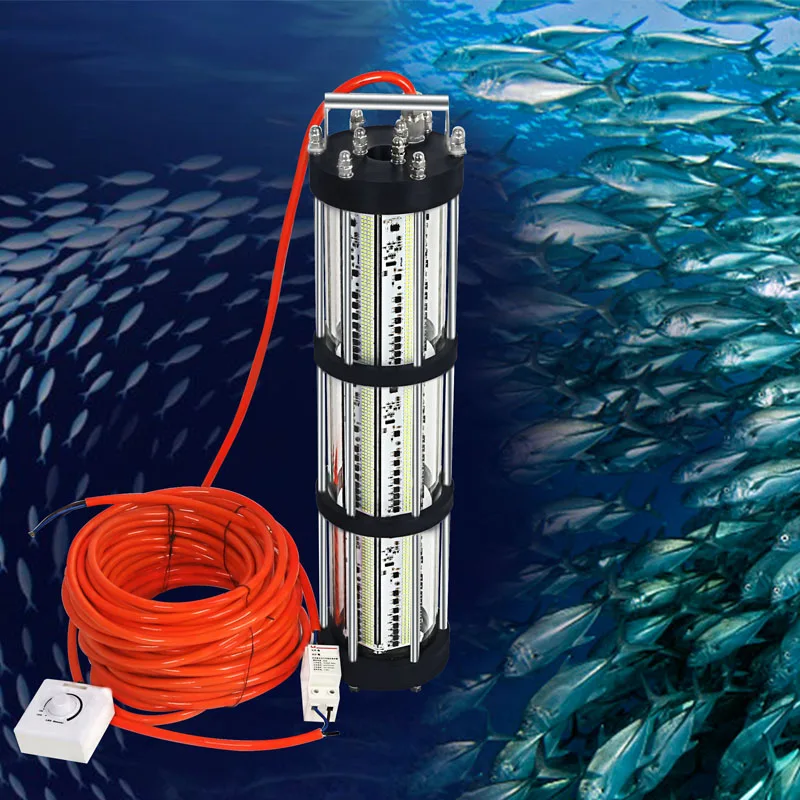 600W 800W 15M cable DC12V White Green Dock Lamp LED Fishing Lights Lure for  Ocean Boat Fishing