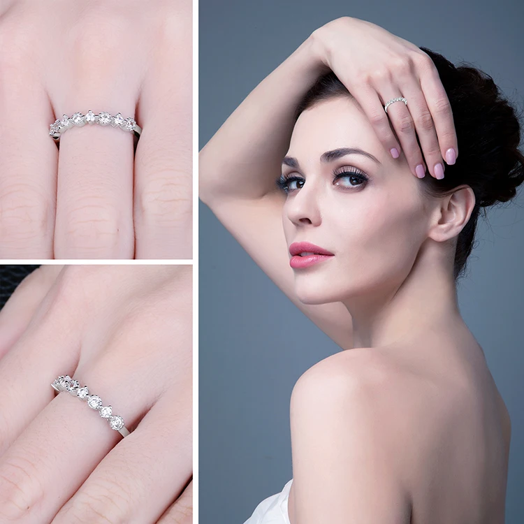 Jewelrypalace классический weddig кольцо для Для женщин Настоящее стерлингового серебра 925 Модные украшения подарок для друзей