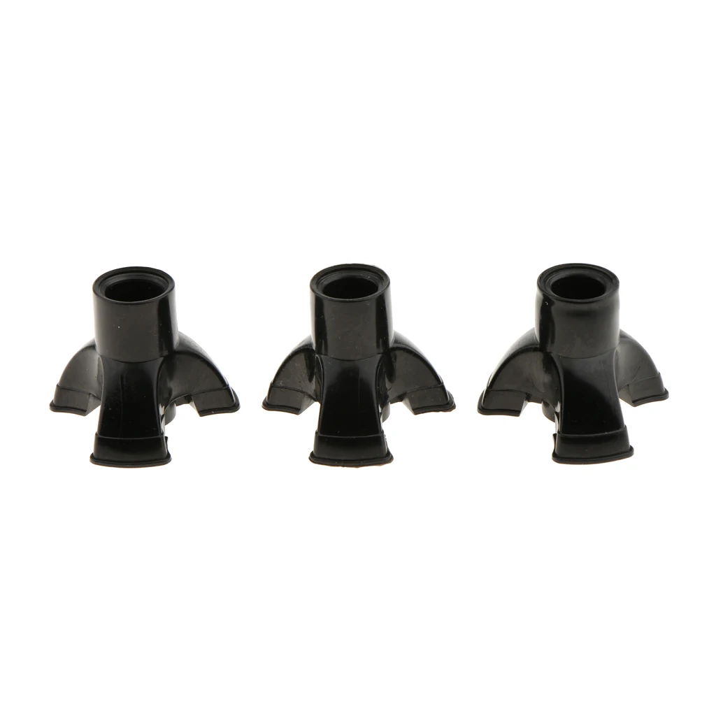 3Pieces Walking Stick Ferrules Rubber End Cane Crutch Protector Bottom