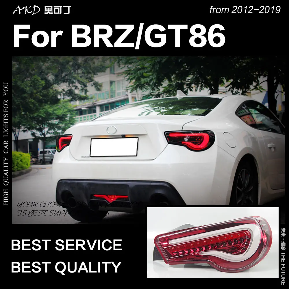 

Car Styling for Subaru BRZ LED Tail Light 2012-2019 Dynamic Signal GT86 FT86 Tail Lamp LED DRL Brake Reverse auto Accessories