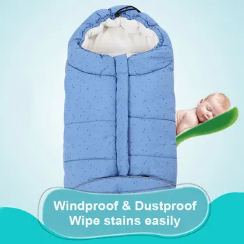 

Baby Sleeping Bag Stroller Winter Warm Swaddle Wrap Windproof Thick Dual-purpose Newborn Cocoon Anti-startle Anti-kick Sleepsack