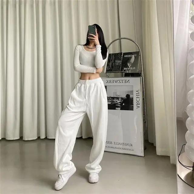 Women's High Waisted Baggy Sweatpants - Cozzi