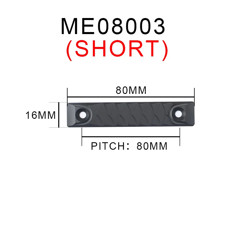 RS CNC поручень для M-lok и Keymod длинная и короткая версия Railscales WME08002 охотничье оружие аксессуары - Цвет: ME08003-BK-DR