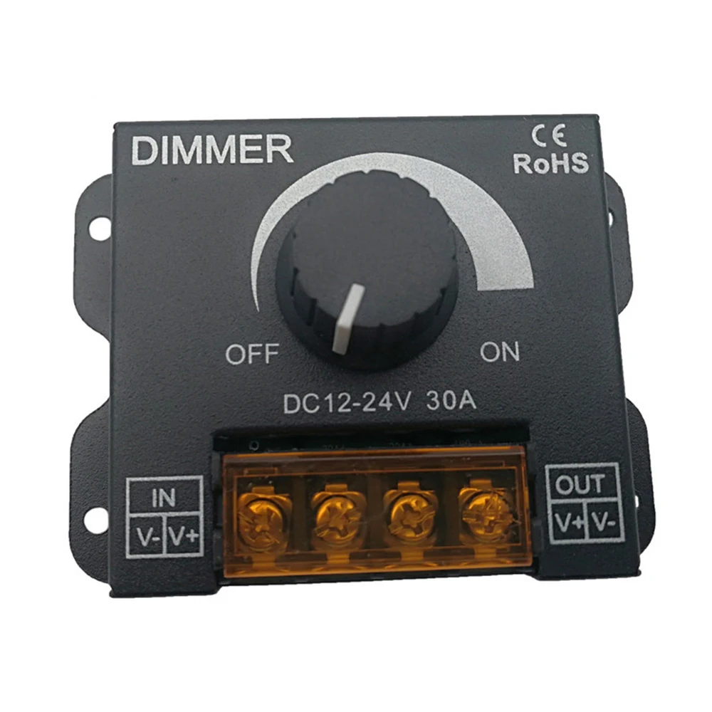 1 шт. DC 12-24 В 30A ручной регулятор диммер для одноцветных светодиодных лент диммер контроллеров