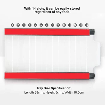 

8 Pieces Refrigerator Zip-bag Storage Tray Sets Storage Zipper Back Rail Holder Kitchen Organizing Single Storage Rack