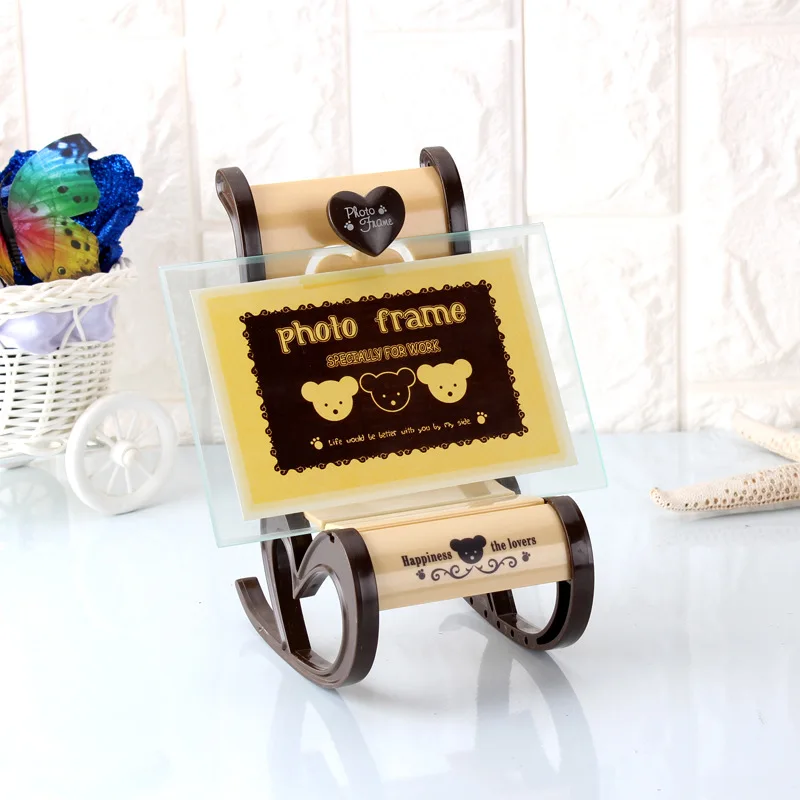 Business Gift Creative DIY Combination Frame Chair Photo Frame 6-Inch 7-Inch Loungers Frame Wholesale Studio Digital