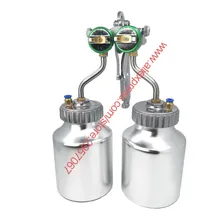 Распылитель с двойным соплом, 1,3 мм, нано хромированный распылитель высокого давления, зеркальный, с двойной головкой