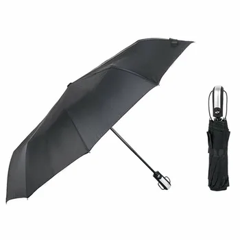 

Large Full Auto Folding Umbrella 10Bone Rain Sun Umbrella Polyester Fabric Portable Strong Windproof Frame For Business Travel